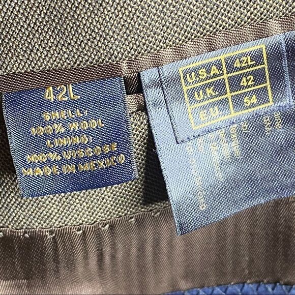 Brooks Brothers 346 brown wool 2 button sport coat size 42L - Picture 13 of 16